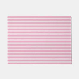 Pink Stripes Seamless Pattern ドアマット
