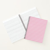 Pink Stripes Seamless Pattern ノートブック (内部)
