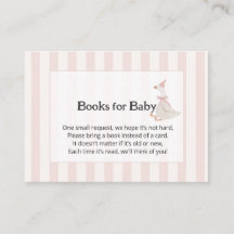 Pink Stripes Watercolor Goose Girl Books for Baby 