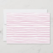 Pink Stripes We Moved Y'all Moving Announcement 招待状 (裏面)