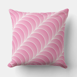 pink strips throw pillow クッション