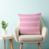 pink strips throw pillow クッション (椅子)