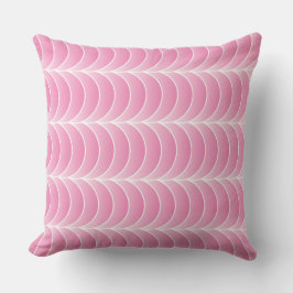 pink strips throw pillow クッション