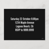 Pink Suit Skeleton Halloween シーズンポストカード (裏面)