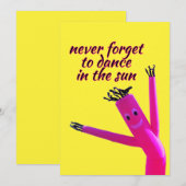 Pink Sun Dancer  招待状 (正面/裏面)