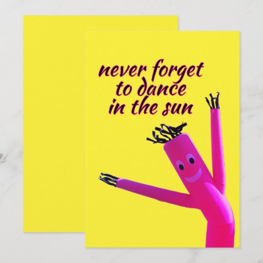 Pink Sun Dancer  招待状 (正面/裏面)