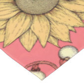 Pink Sunflowers Christmas テーブルクロス (アングル)