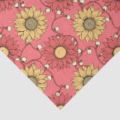 Pink Sunflowers Christmas 薄葉紙 (詳細)