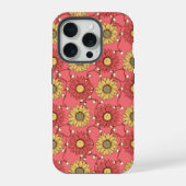 Pink Sunflowers Christmas iPhoneケース (裏面)