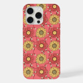 Pink Sunflowers Christmas iPhoneケース (裏面)