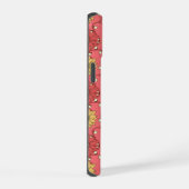 Pink Sunflowers Christmas iPhone 15ケース (右側面)