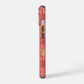 Pink Sunflowers Christmas iPhone 15ケース (左側面)