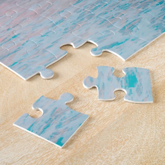 Pink Sunset and Ocean ジグソーパズル (側面)