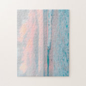 Pink Sunset and Ocean ジグソーパズル (縦)