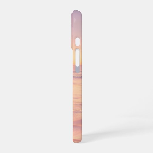 Pink Sunset Beach Phone Case iPhone 16ケース (左側面)