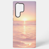 Pink Sunset Beach Phone Case Samsung Galaxyケース (裏面)