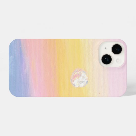 Pink Sunset Phone Case iPhoneケース (裏面横)