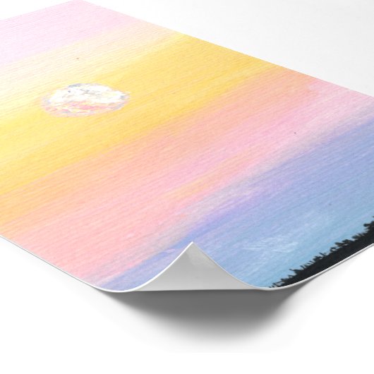 Pink Sunset, Print, Value Poster ポスター (角)