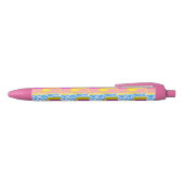 Pink Sunset Yacht Waves Pen 青ボールペン (トップ)