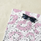 Pink Survivor Beach Towel-Breast Cancer ビーチタオル (インサイチュ)