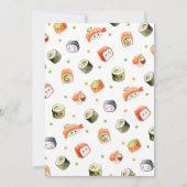 Pink Sushi Birthday Invitation 招待状 (裏面)