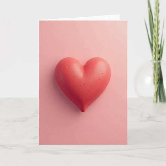Pink Sweet 3D Valentines Card カード (正面)