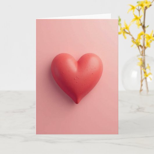 Pink Sweet 3D Valentines Card カード (黄色い花)