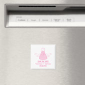 Pink Sweet Chemistry Save the Date Magnet マグネット (インサイチュ (食洗機))