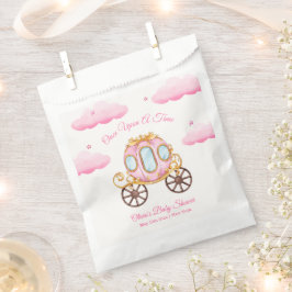 Pink Sweet Fairy Princess Carriage Baby Shower フェイバーバッグ