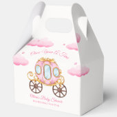 Pink Sweet Fairy Princess Carriage Baby Shower  フェイバーボックス (正面)