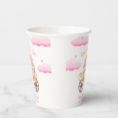 Pink Sweet Fairy Princess Carriage Baby Shower 紙コップ (左)