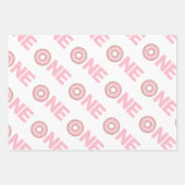 Pink Sweet Little MIss 1st Birthday  ラッピングペーパーシート (正面3)