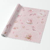 Pink Sweet One Birthday Wrapping Paper ラッピングペーパー (アンロールド)