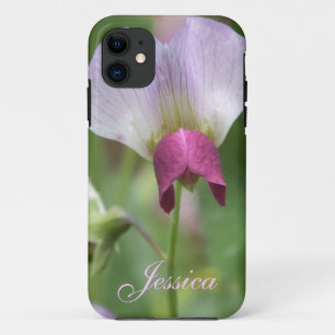 Pink Sweet Pea iPhone 5ケース*パーソナライズ* 11 ケース