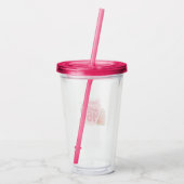 Pink Sweet Sixteen Drinking Glass アクリルタンブラー (裏面)