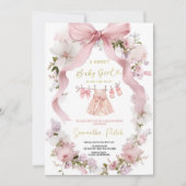 PINK  SWEETHEART BABYSHOWER PARTY INVITATION 招待状 (正面)