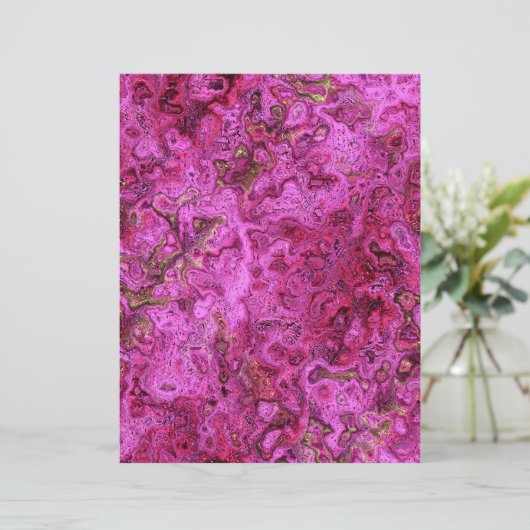 Pink Swirly Marble Scrapbook Paper 2-Sided Page (スタンド正面)