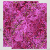 Pink Swirly Marble Scrapbook Paper 2-Sided Page (正面/裏面)