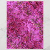 Pink Swirly Marble Scrapbook Paper 2-Sided Page (裏面)