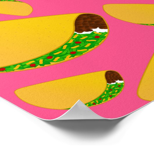 Pink tacos ポスター (角)
