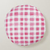 Pink Tan Cowgirl Boots Birthday ラウンドクッション (裏面)