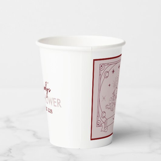 Pink Tarot Baby Shower  紙コップ (右)