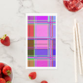 Pink tartan Fabric Pattern Cloth Madras (インサイチュ)