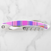 Pink tartan Fabric Pattern Cloth Madras ソムリエナイフ (正面)