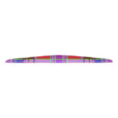 Pink tartan Fabric Pattern Cloth Madras タイヘッドバンド (正面)