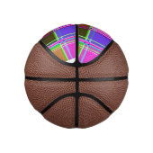 Pink tartan Fabric Pattern Cloth Madras ミニバスケットボール (右)