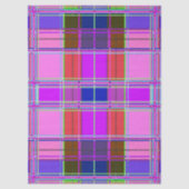 Pink tartan Fabric Pattern Cloth Madras 薄葉紙 (正面)