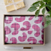 Pink Tartan Leopard Print Scottish Tissue Paper 薄葉紙 (ギフト)