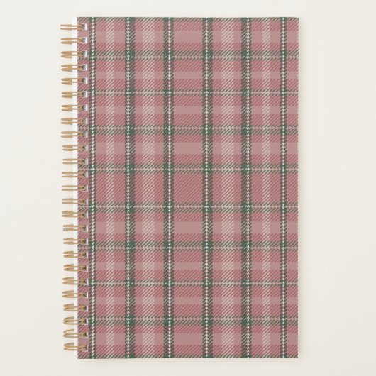 Pink Tartan Planner プランナー手帳 (正面)