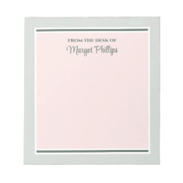 Pink & Taupe Graphicsメモ帳テンプレート ノートパッド